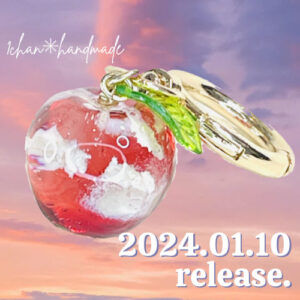 レジンで作った雲りんご